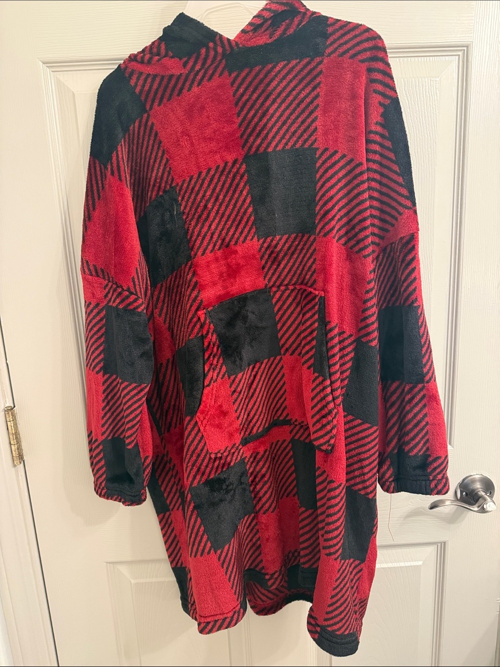 wonder nation Red and Black Plush Lined Hoodie